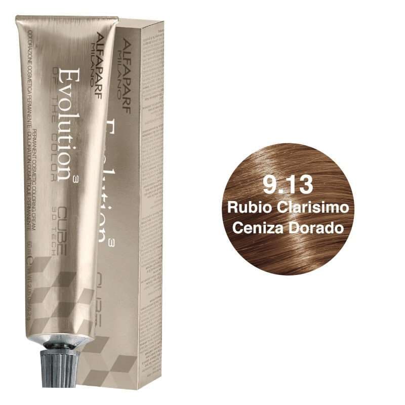 ALFAPARF Evolution Tinte Tono 9.13 Rubio Clarísimo Ceniza Dorado