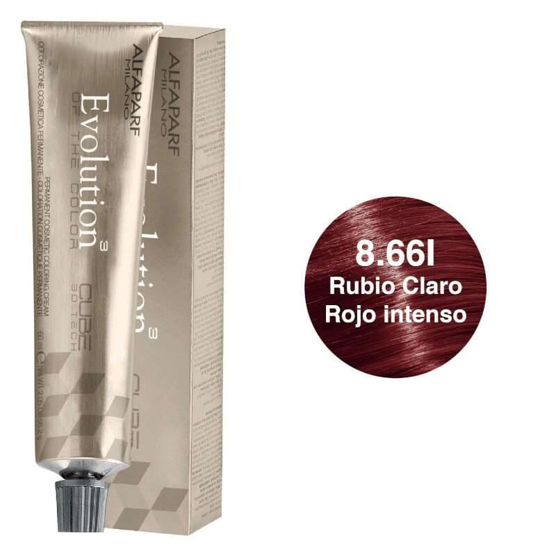 ALFAPARF Evolution Tinte Tono 8.66I Rubio Claro Rojo Intenso