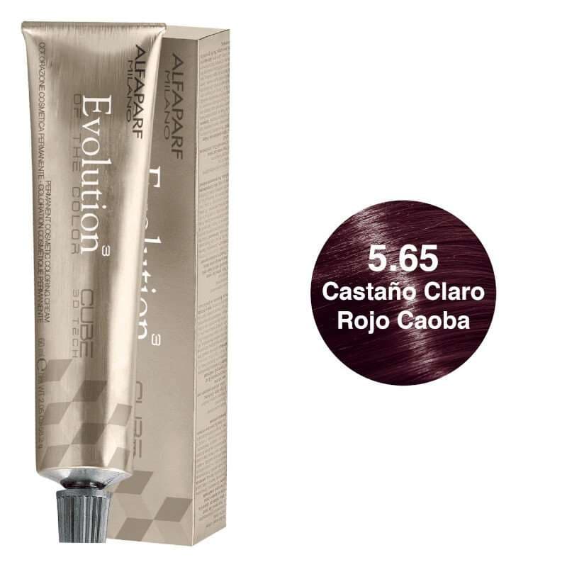 ALFAPARF Evolution Tinte Tono 5.65 Castaño Claro Rojo Caoba