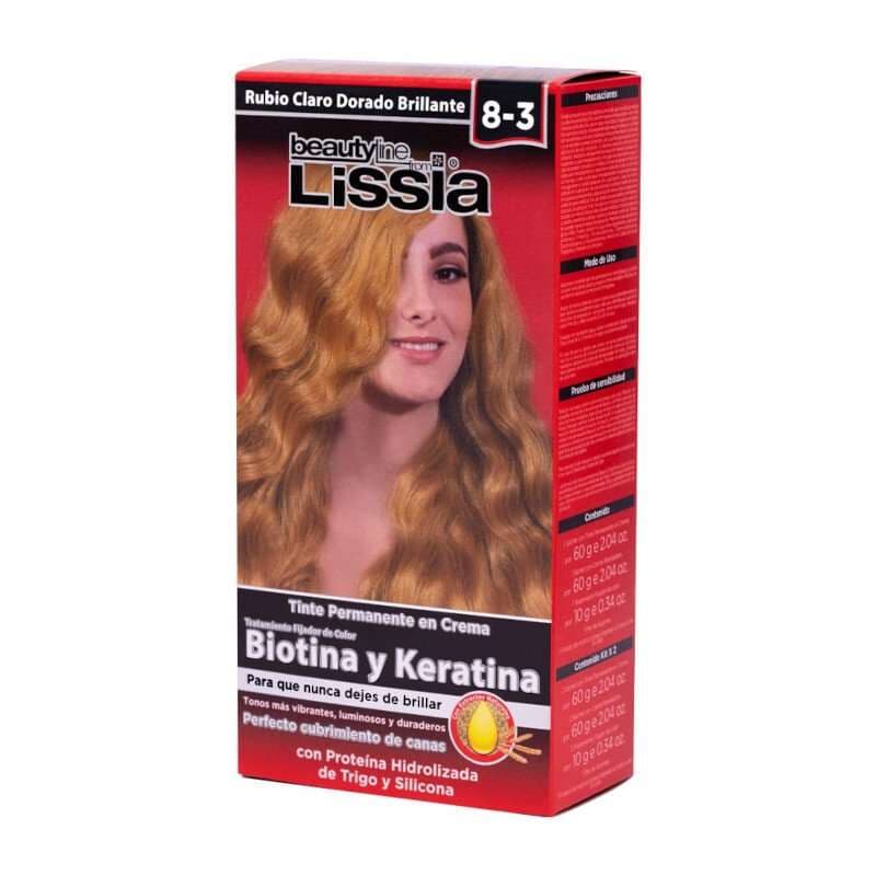 LISSIA Tinte En Crema Rubio Claro Dorado Brillante 8-3 - imagen 2