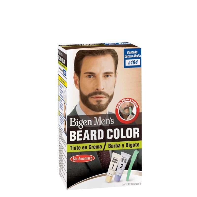 BIGEN Tinte Mens Beard Color B104 Castaño Oscuro Medio