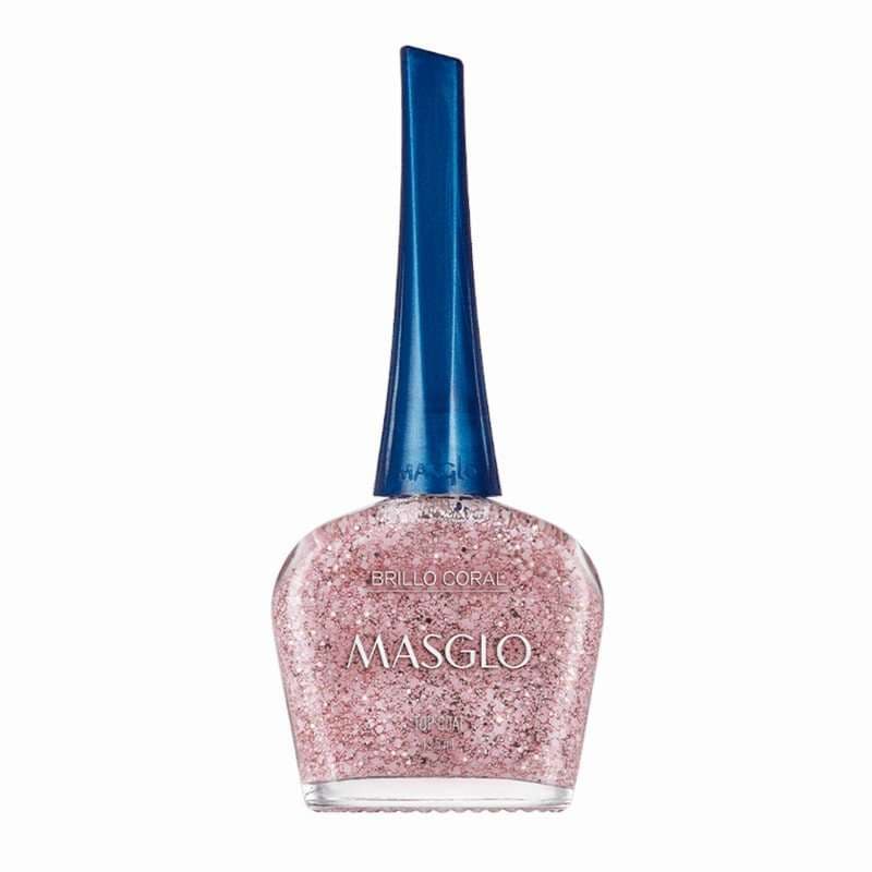 MASGLO Brillo Tradicional Con Particulas Coral 13,5ml