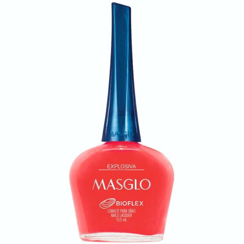 MASGLO Explosiva Esmalte Tradicional Cremoso Gama Rojo 13,5ml