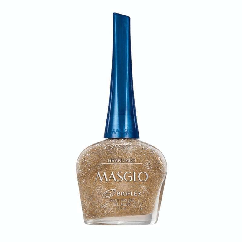 MASGLO Granizado Dorado Esmalte Tradicional Perlado Gama Marron 13,5ml