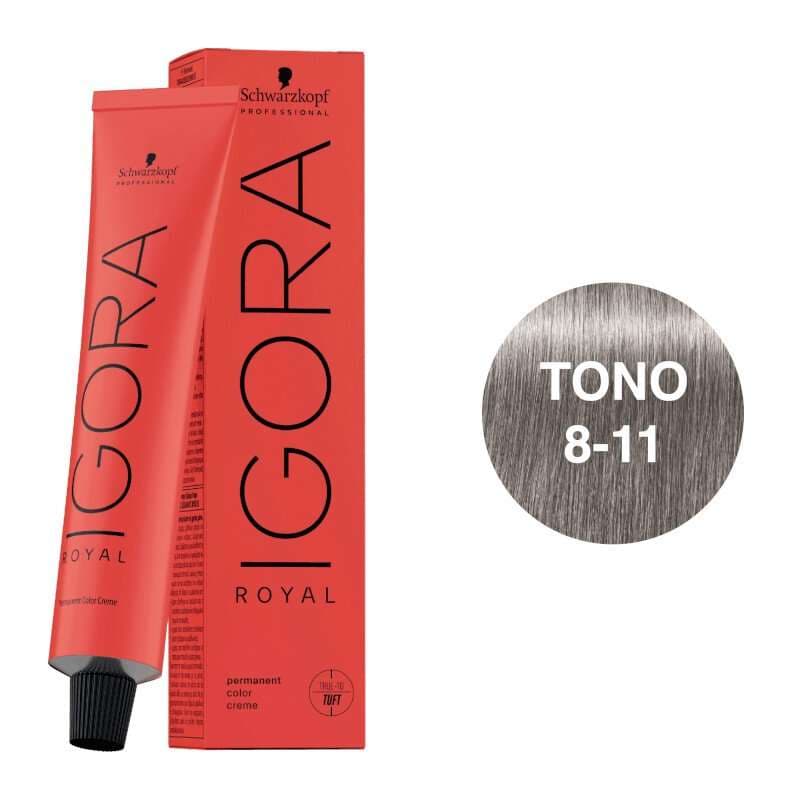 Igora Royal Tono 8-11 Rubio Claro Ceniza Intenso 60mL