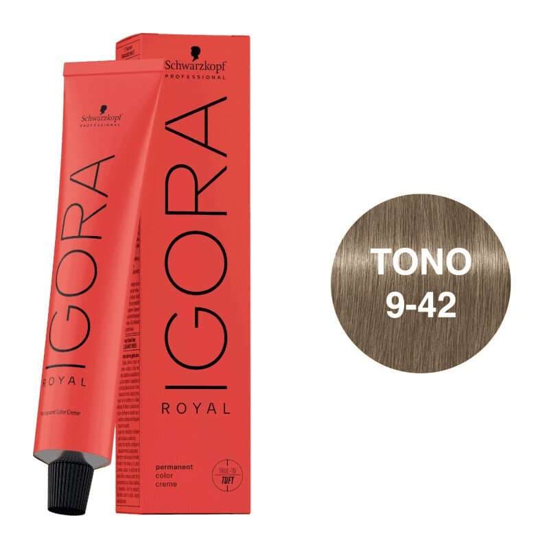 Igora Royal Tono 9-42 Rubio Muy Claro Beige Ceniza 60mL