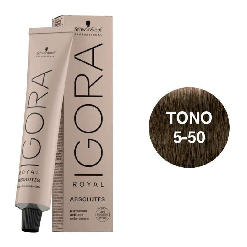 Igora Royal Absolutes Tono 5-50 Castaño Claro Dorado Natural 60mL