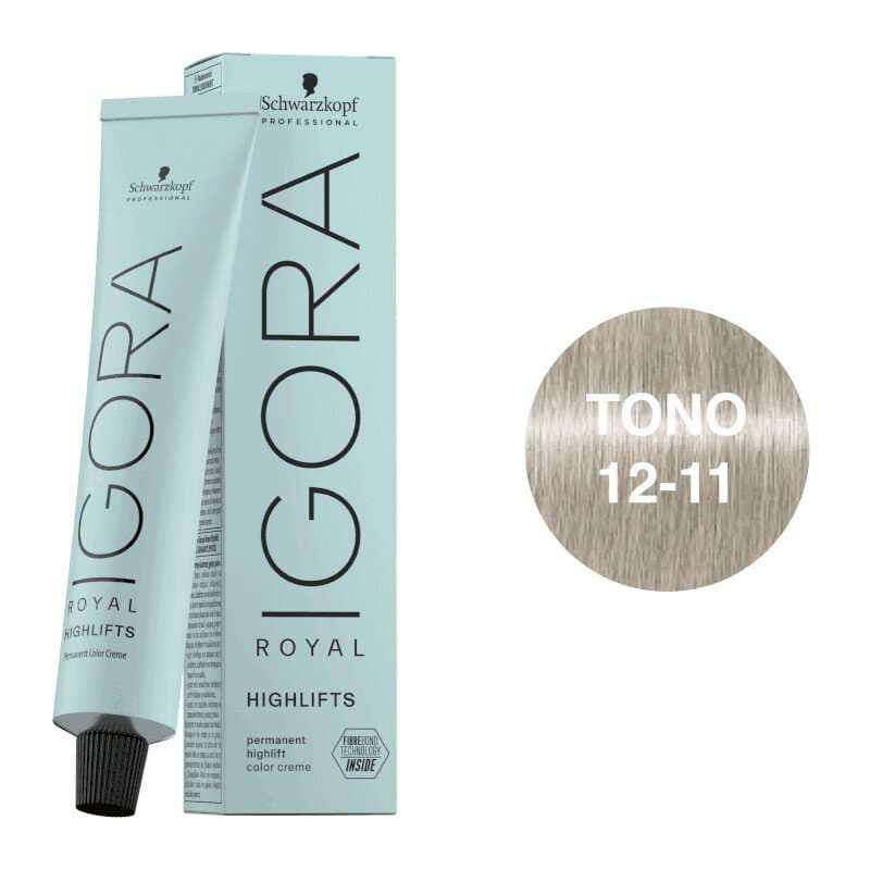 Igora Royal Highlifts Tono 12-11 Super Aclarante Ceniza Intenso 60mL