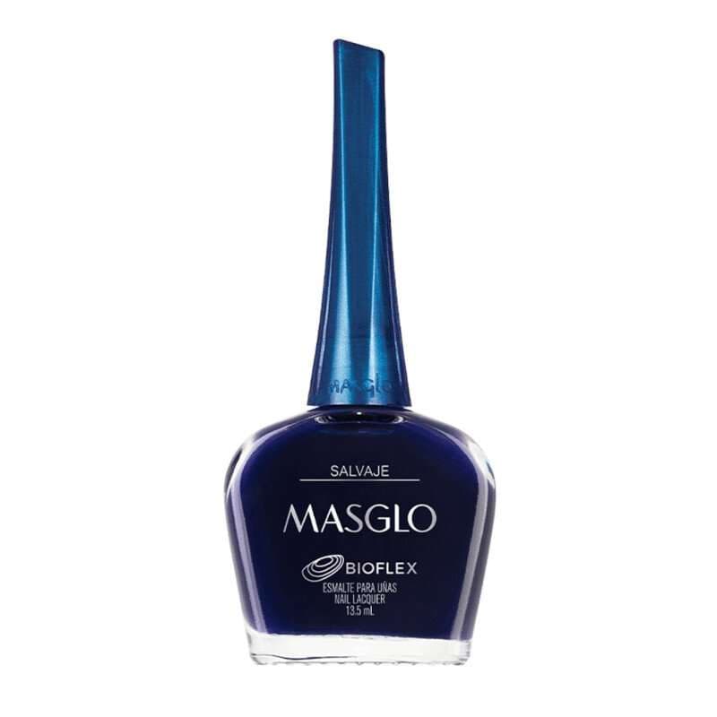 MASGLO Salvaje Esmalte Tradicional Cremoso Gama Azul 13,5ml