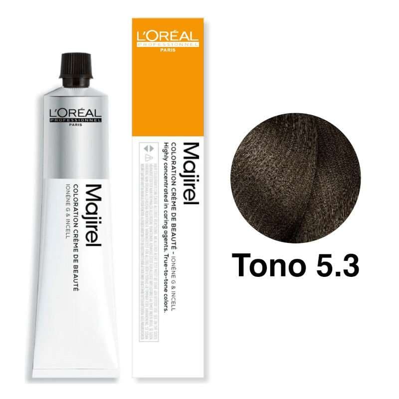 L'Oréal Professionnel Tinte Majirel Tono 5.3 Castaño Claro Dorado 50mL