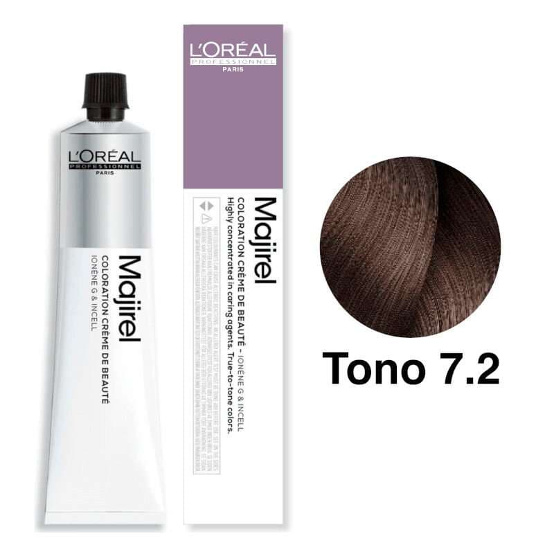 L'Oréal Professionnel Tinte Majirel Tono 7.2 Rubio Irisado 50mL