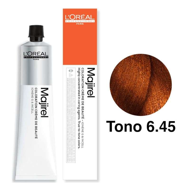 L'Oréal Professionnel Tinte Majirel Tono 6.45 Rubio Oscuro Cobrizo Caoba 50mL