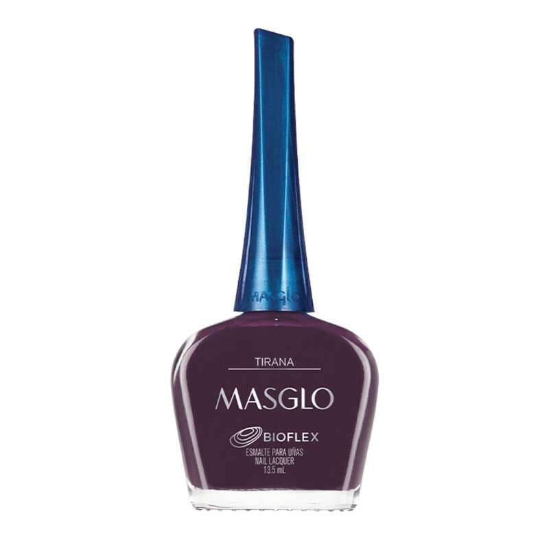 MASGLO Tirana Esmalte Tradicional Cremoso Gama Morado 13,5ml