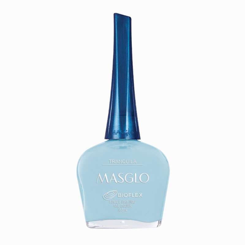 MASGLO Tranquila Esmalte Tradicional Cremoso Gama Azul 13,5ml