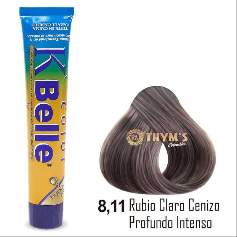 THYMS K’Belle Color 8.11 Rubio Claro Cenizo Profundo Intenso