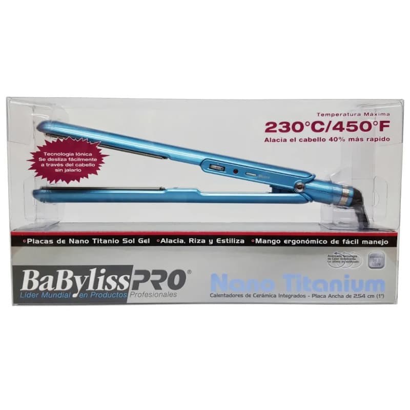 BABYLISS Plancha Nano Titanium Sol Gel 1Pulg