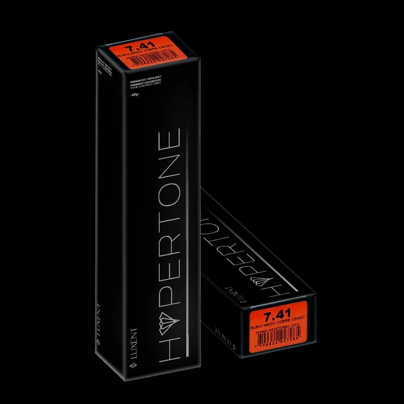LUXENT Tinte Hypertone 7.41 Rubio Medio Cobre Cenizo - imagen 2