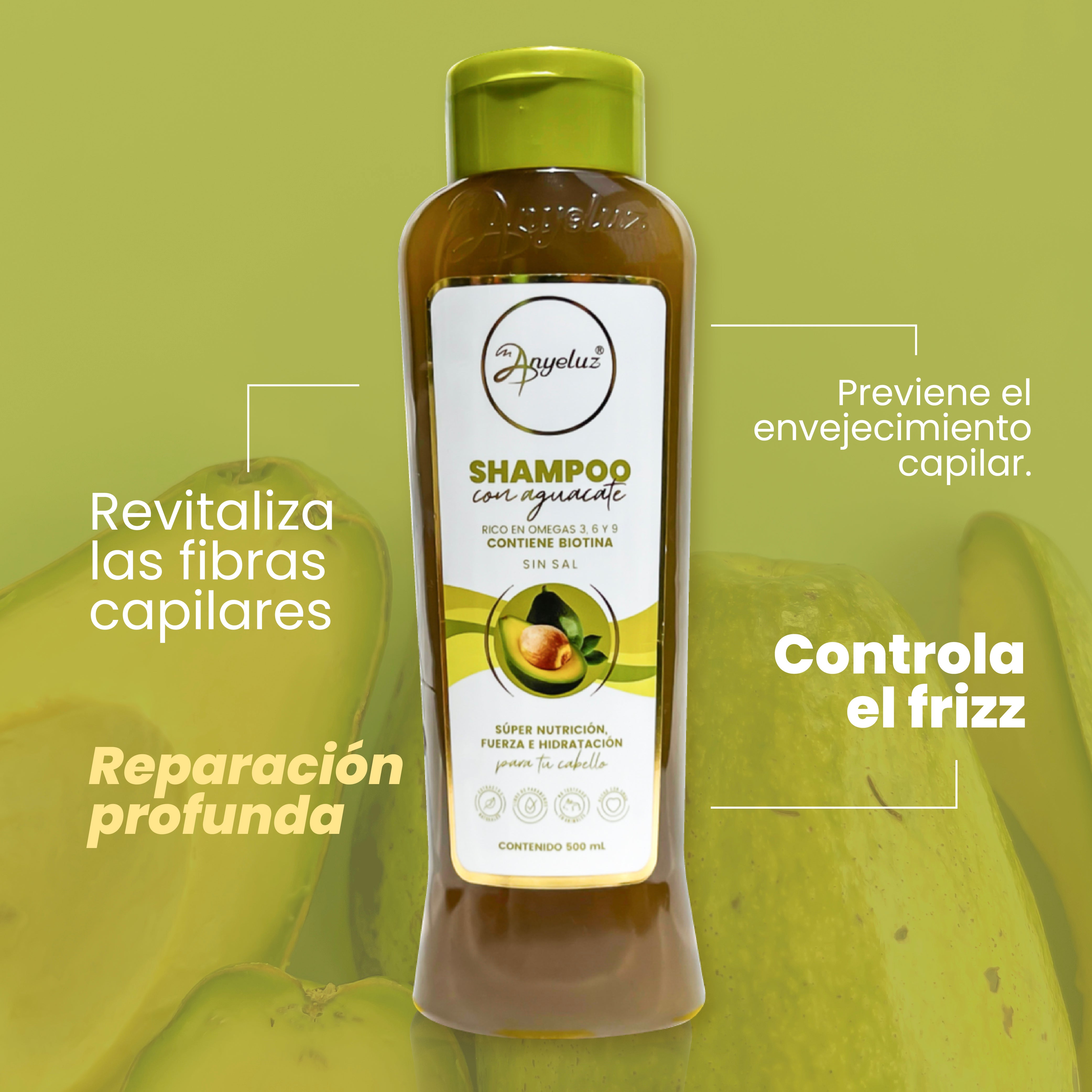 Anyeluz Shampoo con Aguacate