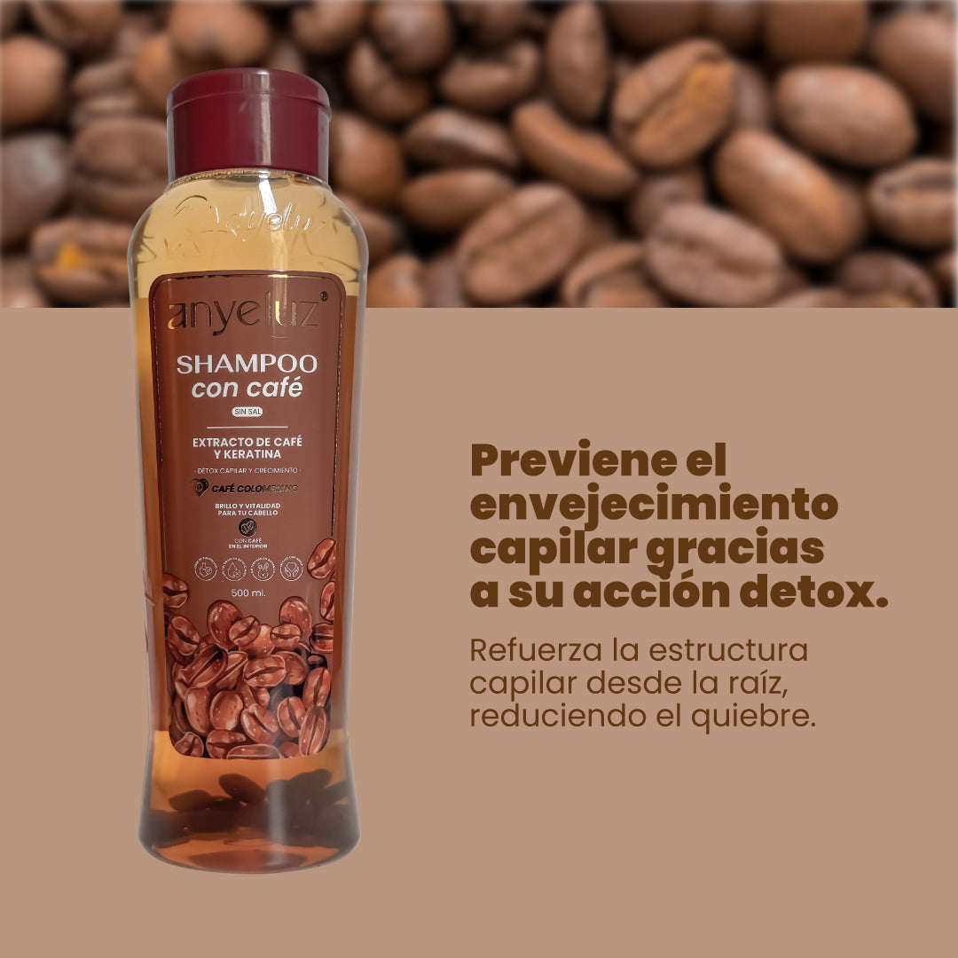 Anyeluz Shampoo con Café