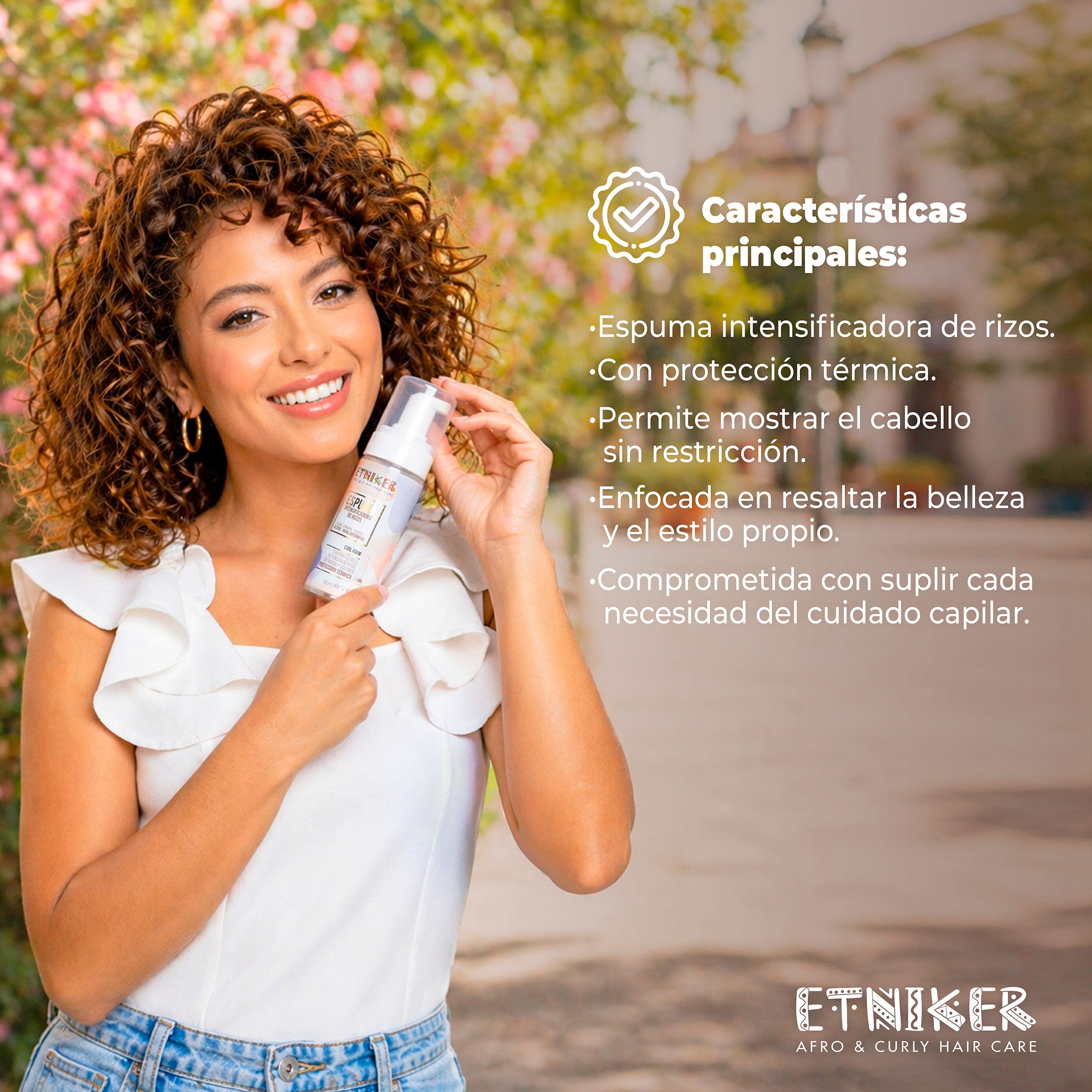 Etniker Espuma Intensificadora De Rizos 150ml - imagen 4