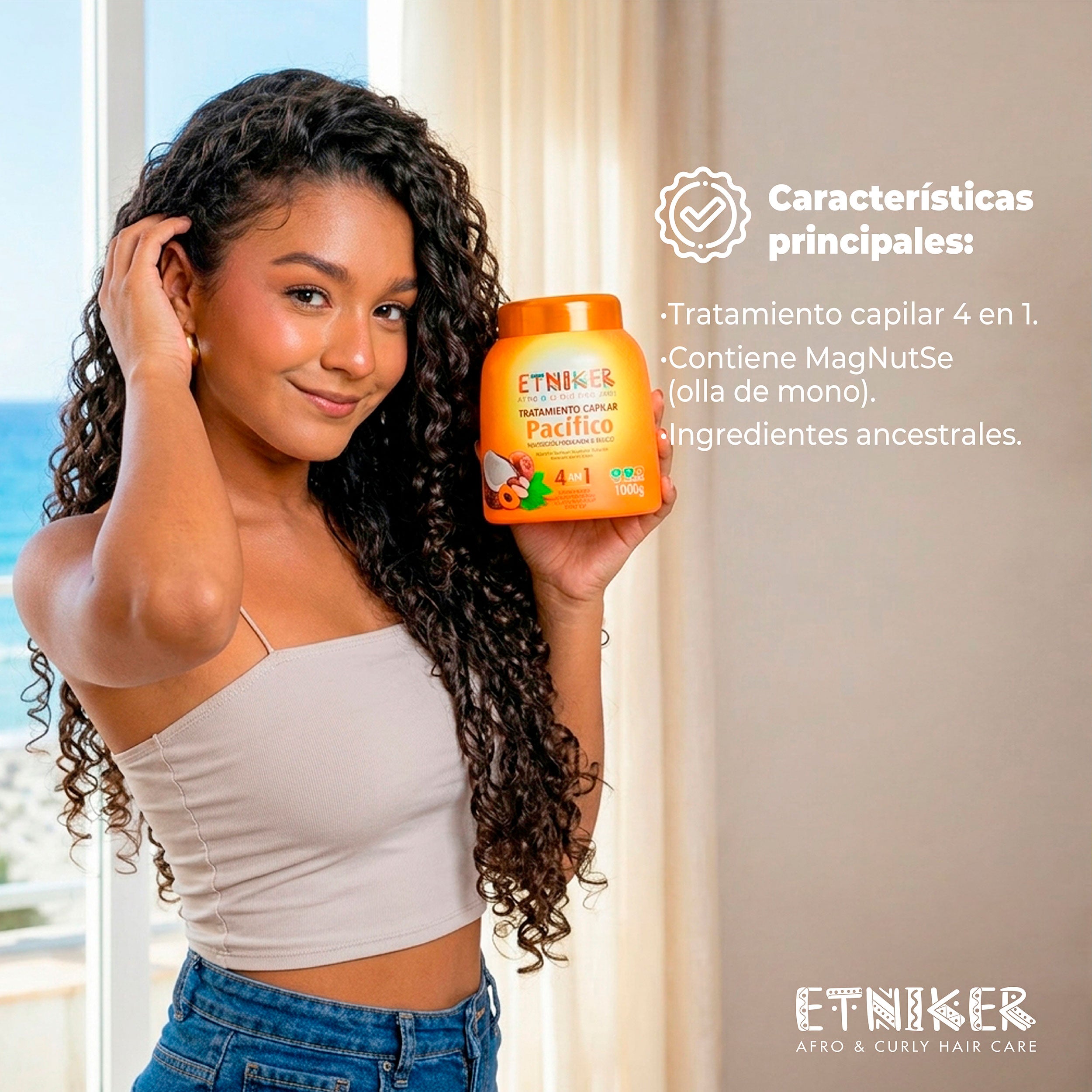 Etniker Tratamiento Capilar Pacífico 1000g - imagen 3