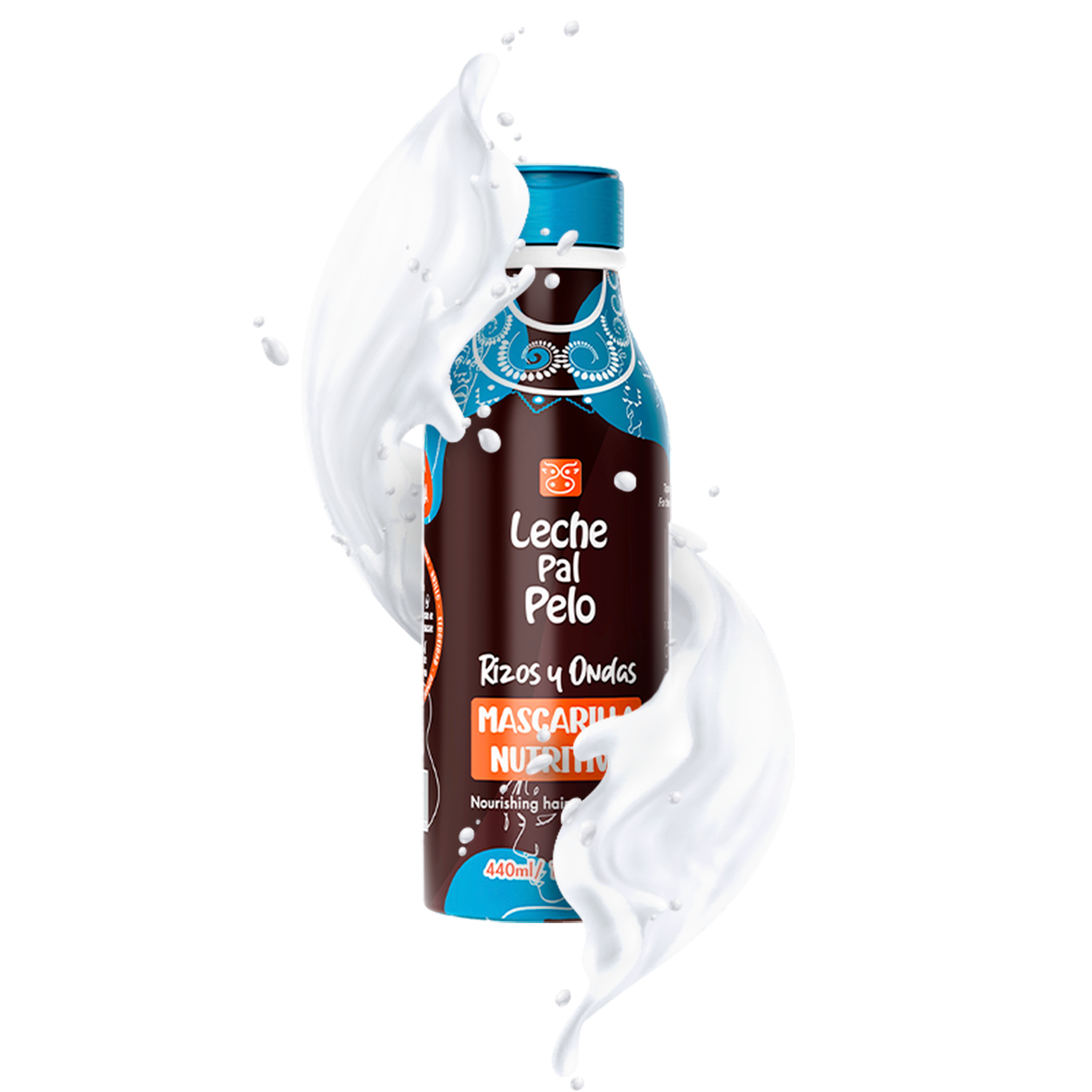 Leche Pal Pelo Mascarilla Rizos y Afro 440ml - imagen 2