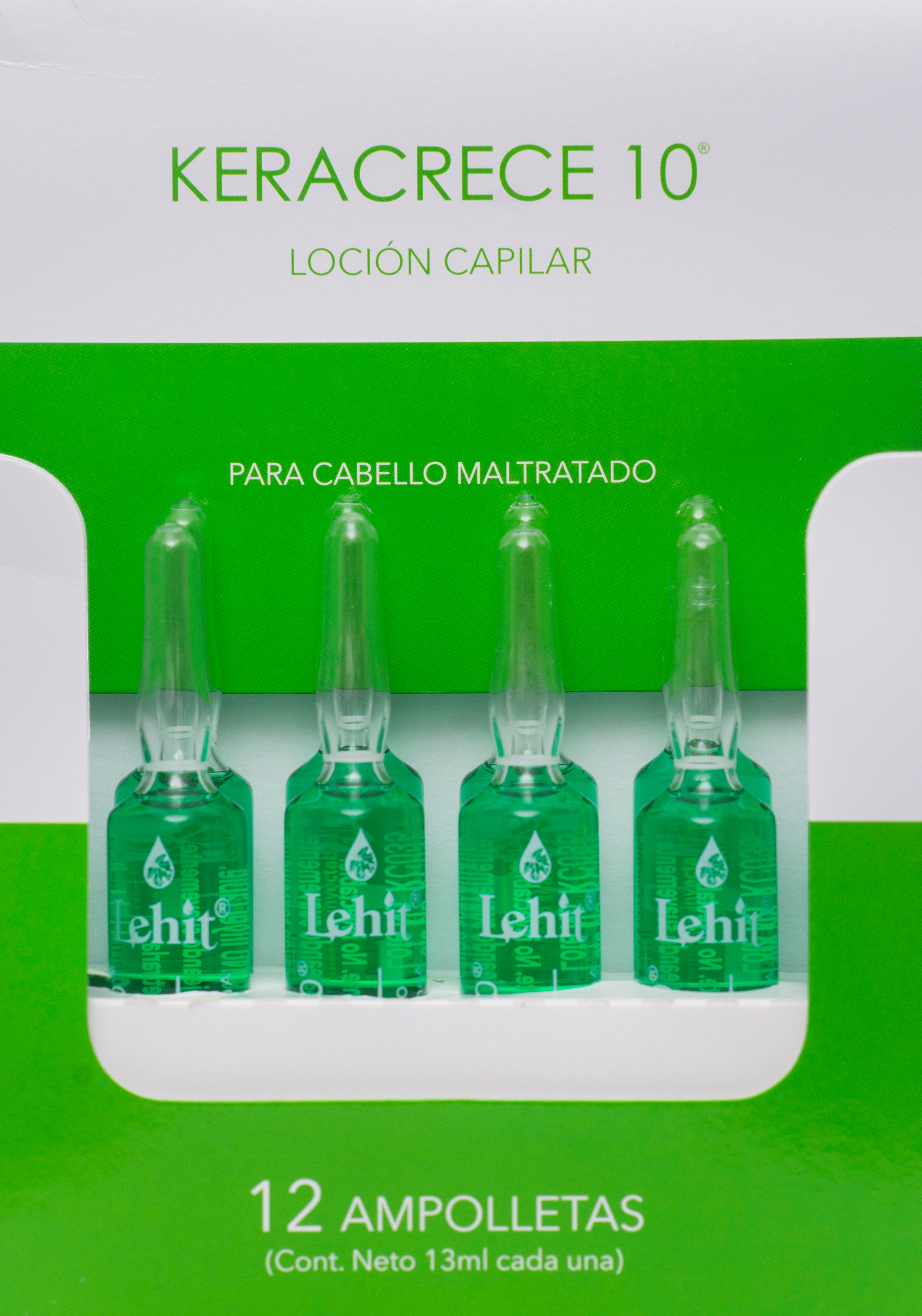 LEHIT Keracrece 10 Tratamiento Capilar x 12 ampolletas disponible en Bogotá - LEHIT imagen 1