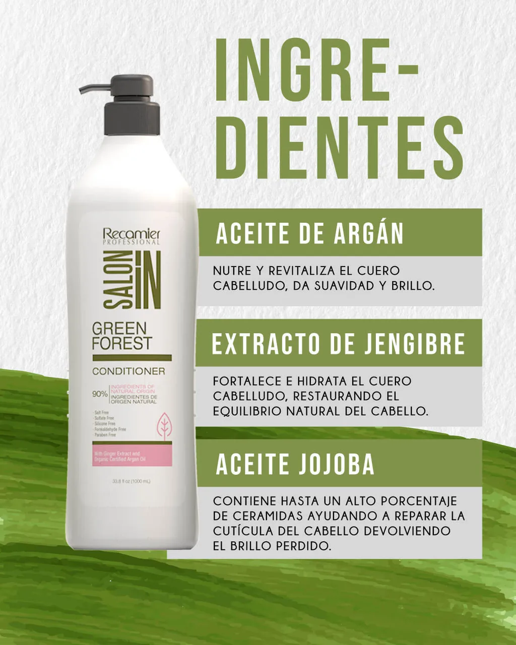 RECAMIER Salon In Acondicionador Green Forest 1000ml