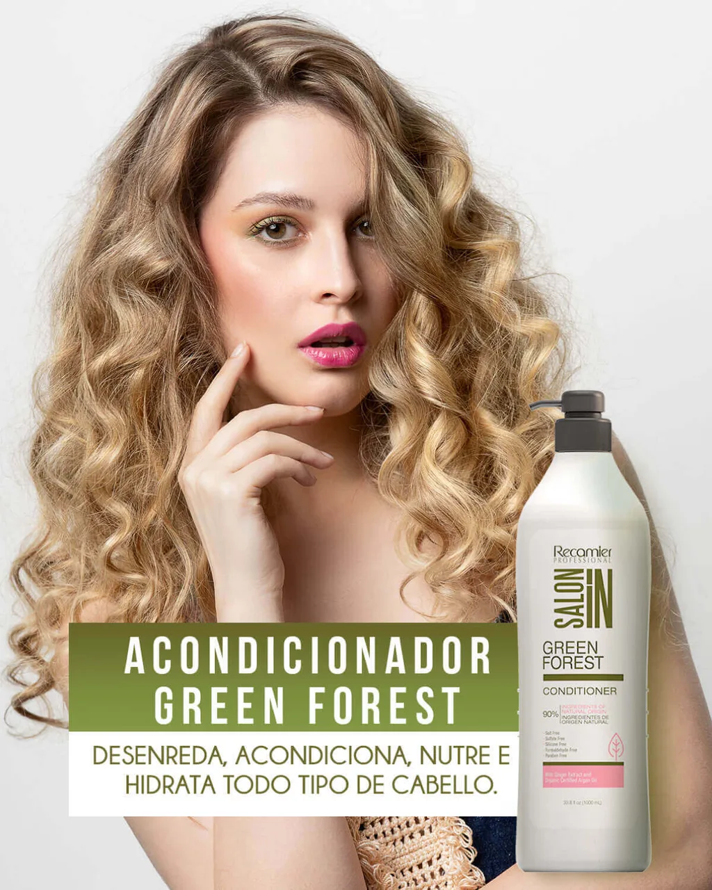 RECAMIER Salon In Acondicionador Green Forest 1000ml