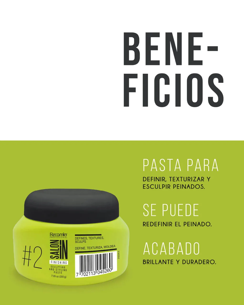 RECAMIER Salon In Sculpting and Styling Paste 200g