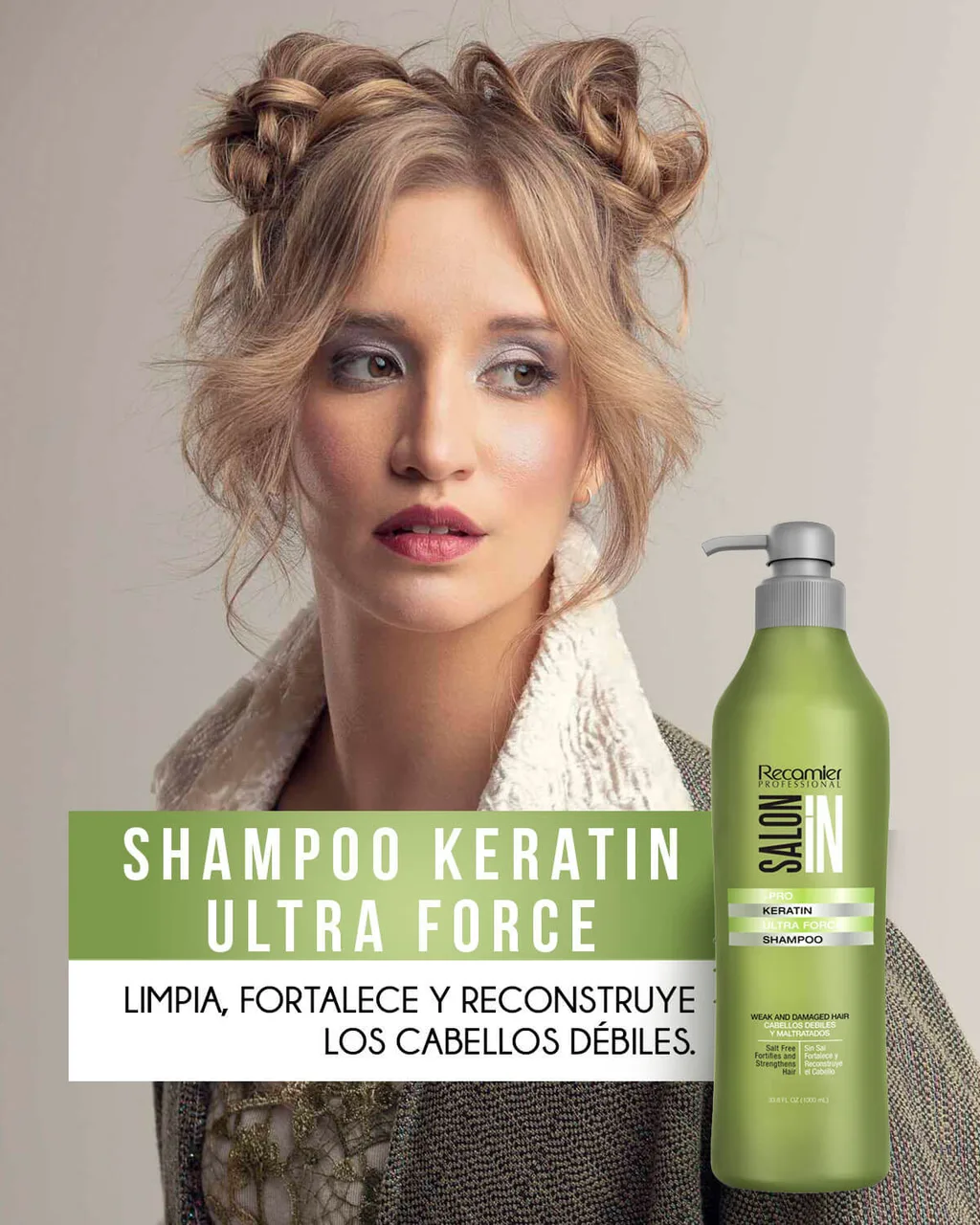 RECAMIER Salon In Shampoo Keratin Ultra Force 1000ml