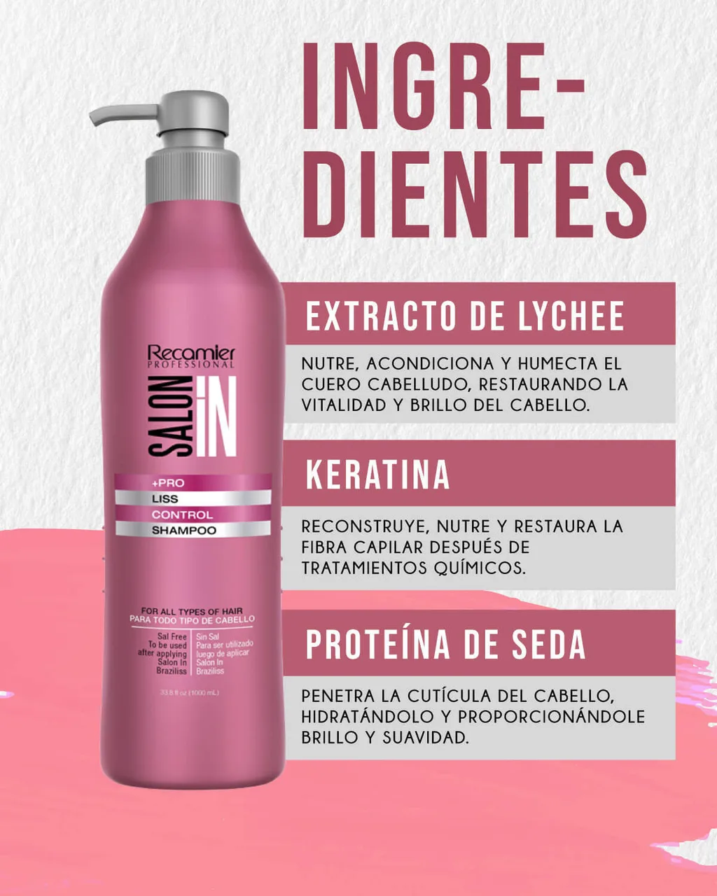 RECAMIER Salon In Shampoo Liss Control 1000ml