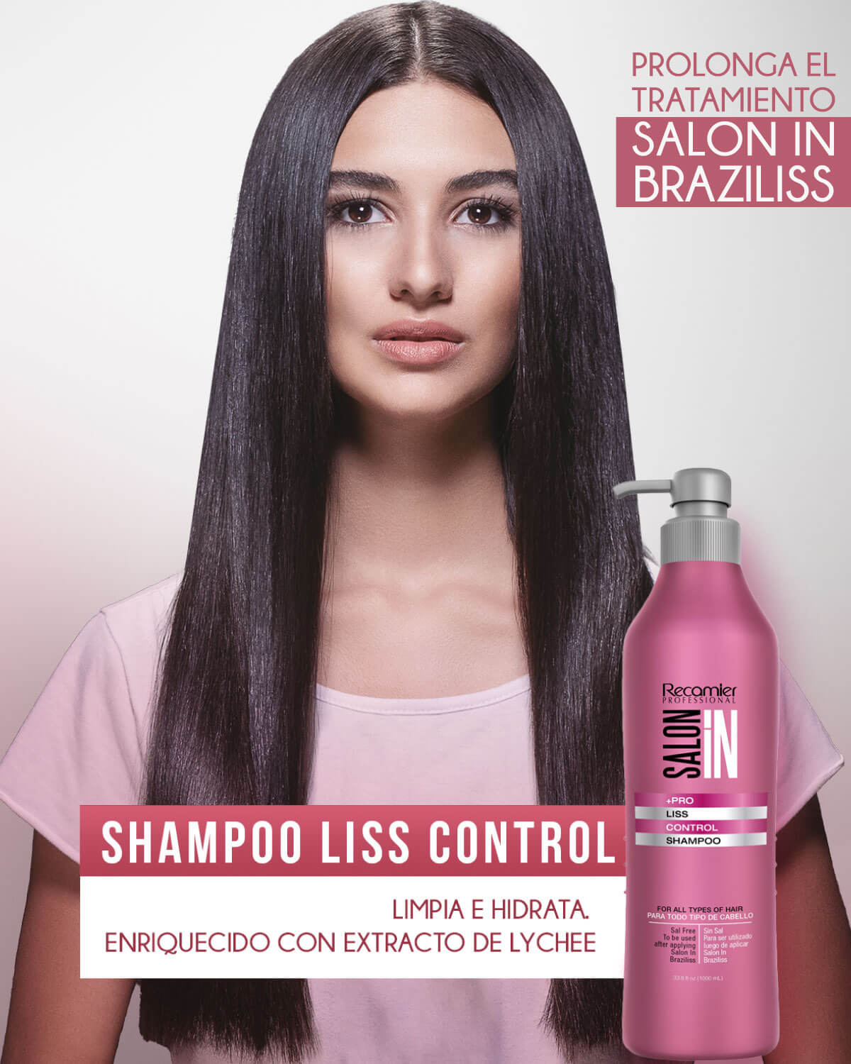 RECAMIER Shampoo 1000ml Pro Liss Control