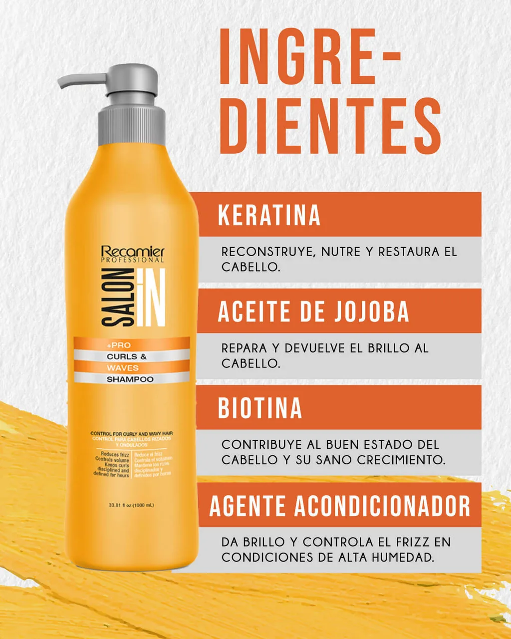 RECAMIER Salon In Shampoo Curls & Waves 1000ml