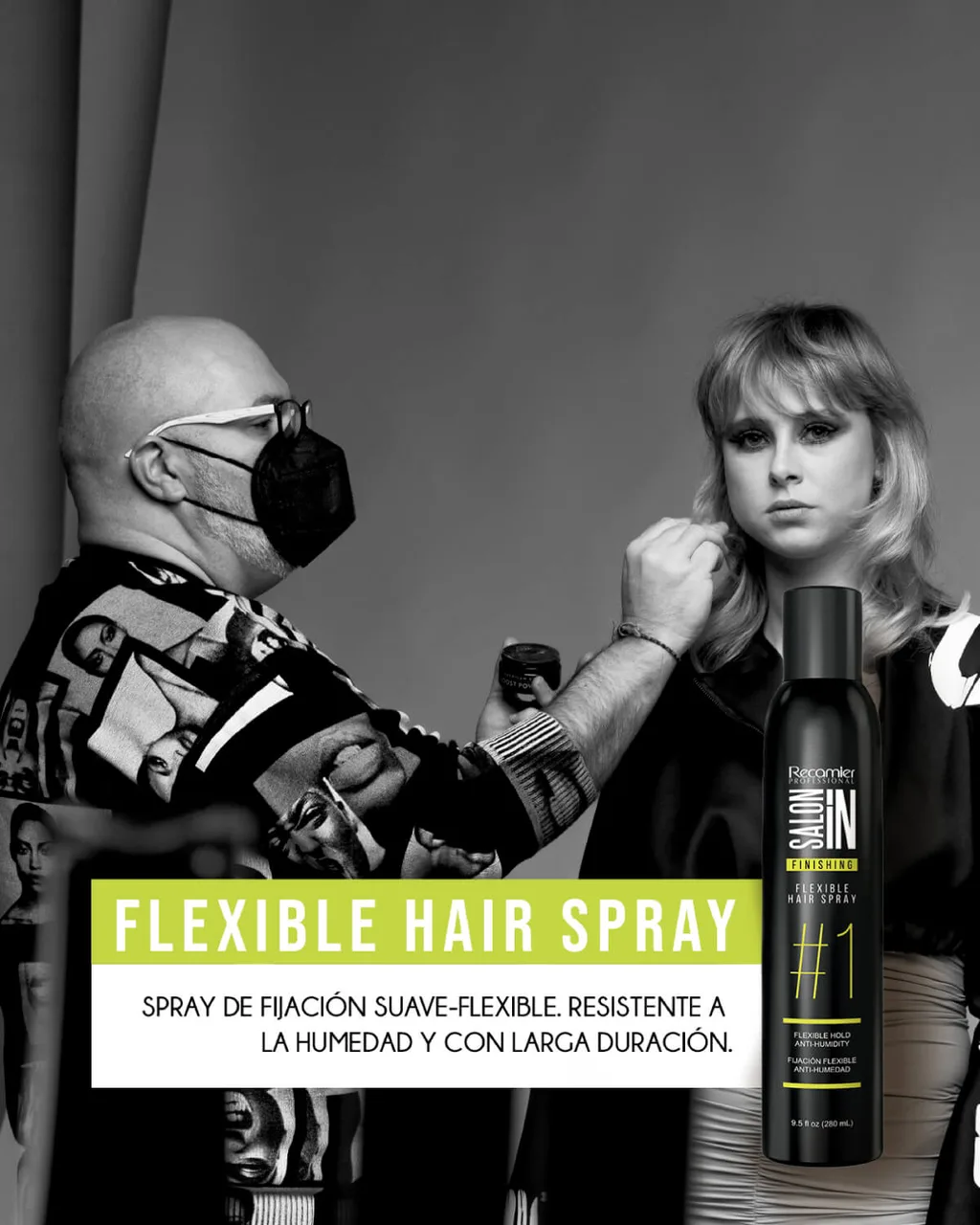 RECAMIER Salon In Spray Flexible Hair 280ml