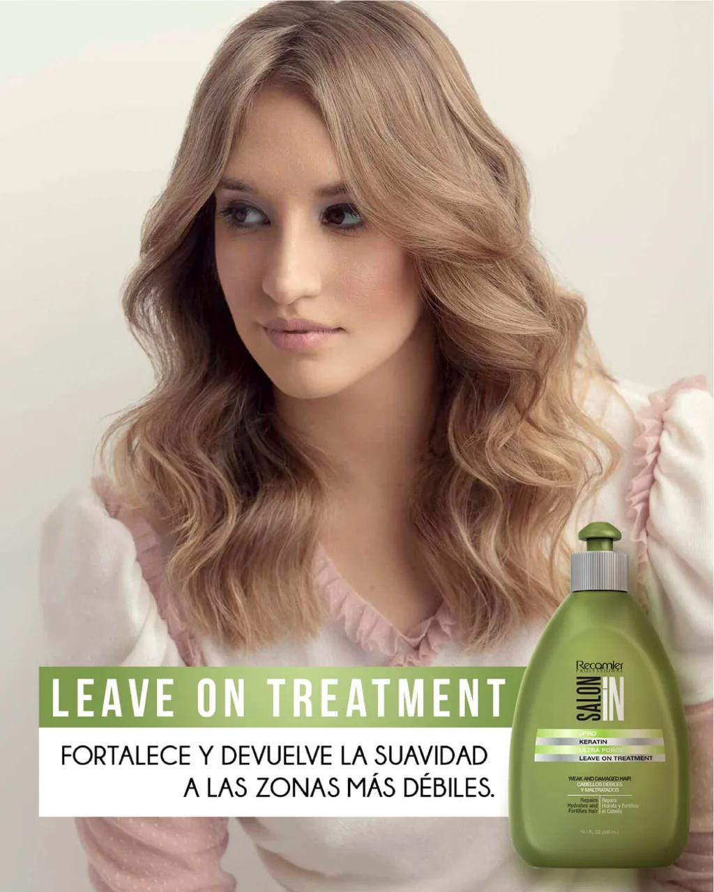 RECAMIER Salon In Tratamiento Sin Enjuague Keratin Ultra Force 300g