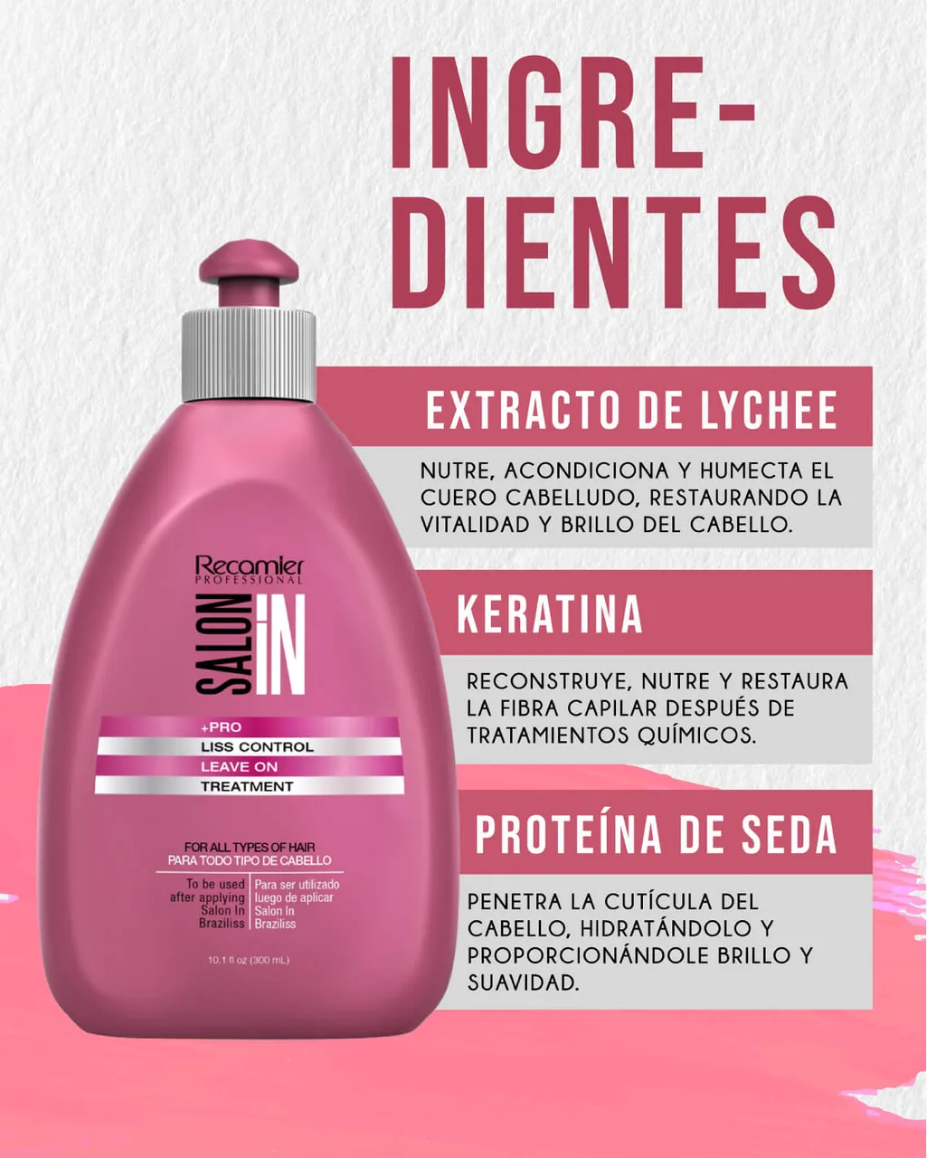 RECAMIER Salon In Tratamiento Sin Enjuague Liss Control 300ml