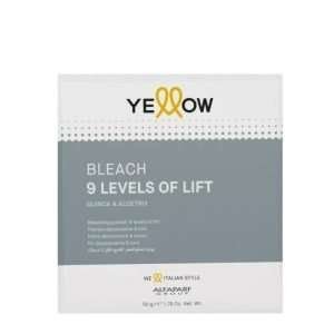 Yellow Bleach 9 Levels of Lift Polvo Decolorante Sachet 50g